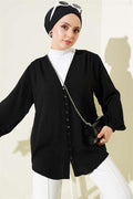 Brit Button Down Shirt Black