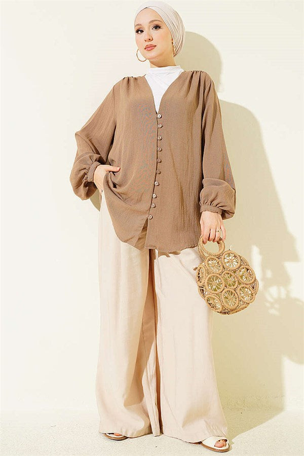 British Button-Down Shirt, Mink