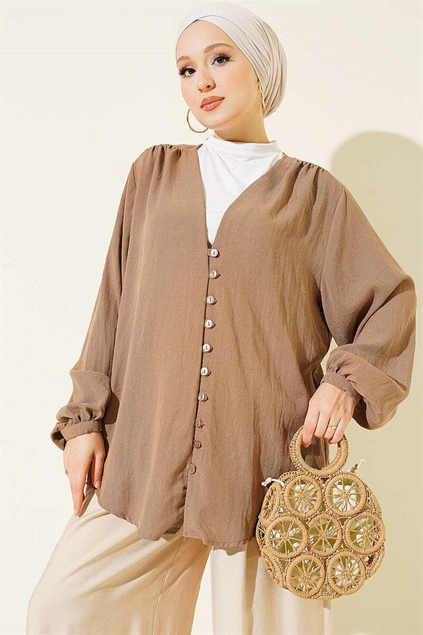 British Button-Down Shirt, Mink