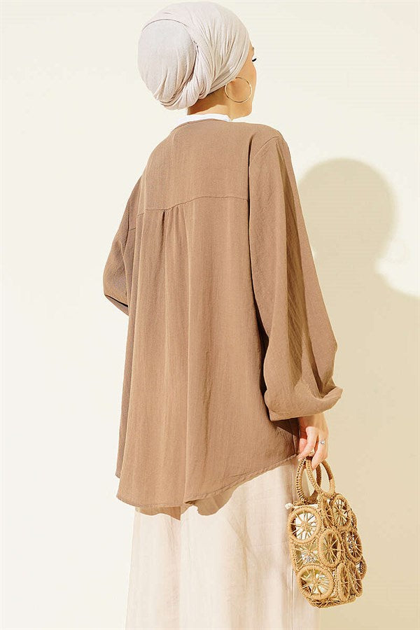 British Button-Down Shirt, Mink