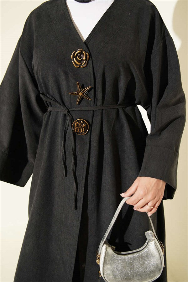 Brooch Detail, Drawstring Cup, Anthracite