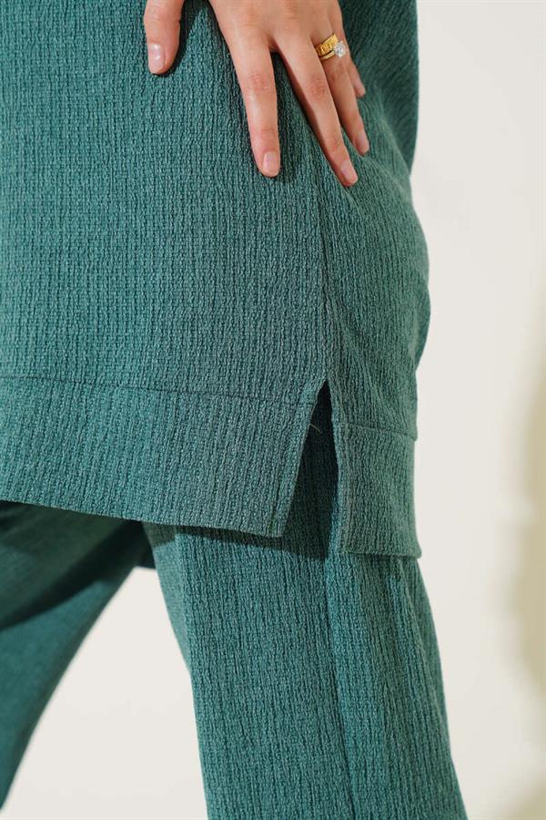 Bürümcük Basic Tunic 2 Piece Set Green
