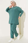 Bürümcük Basic Tunic 2 Piece Set Green
