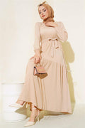Beige Layered Dress