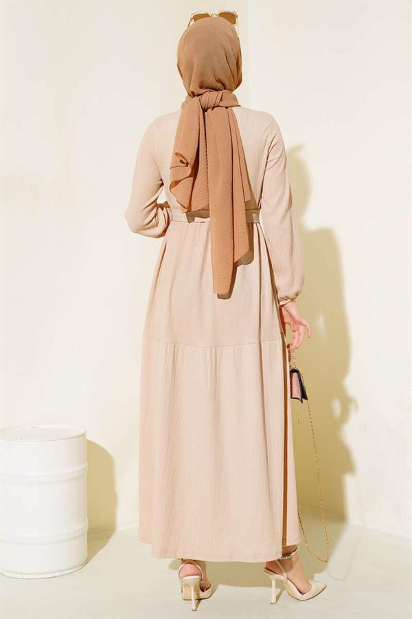 Beige Layered Dress