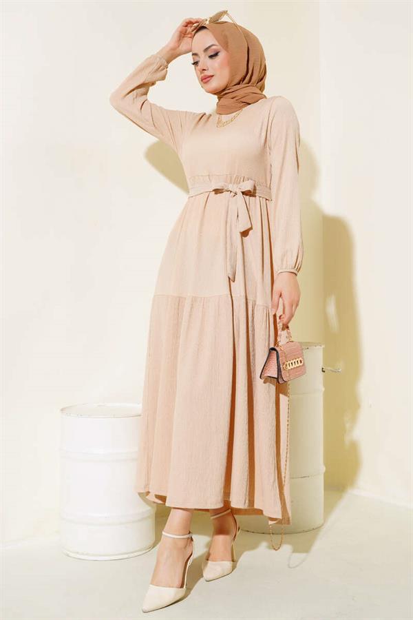 Beige Layered Dress