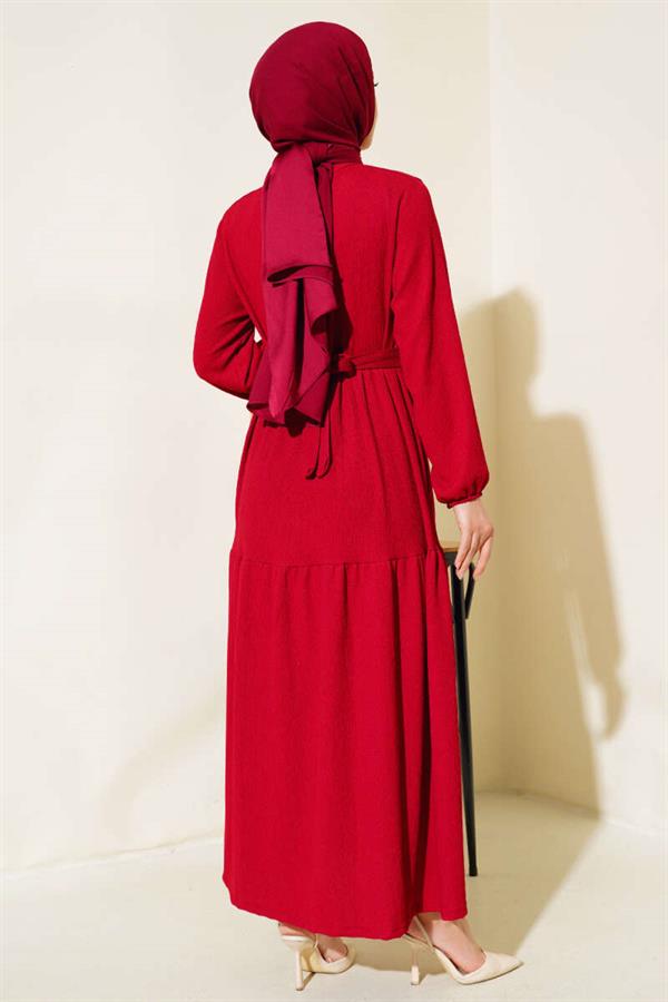 Burgundy Layered Dress