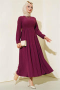 Bürümcük Layered Dress Plum