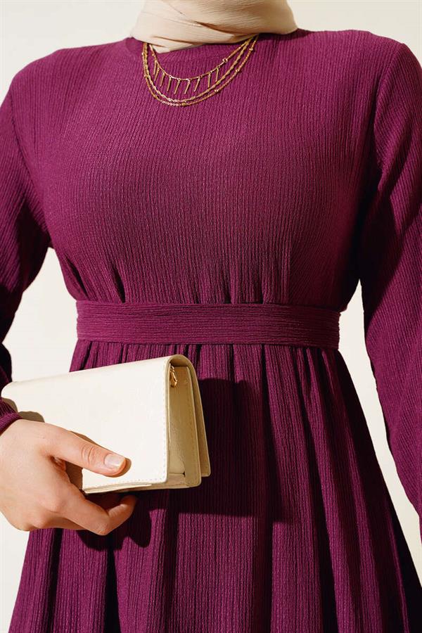Bürümcük Layered Dress Plum