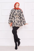 Bohemian Quilted Jacket with Pocket Details -2