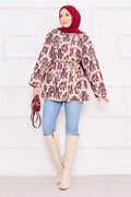 Bohemian Quilted Jacket with Pocket Details -7