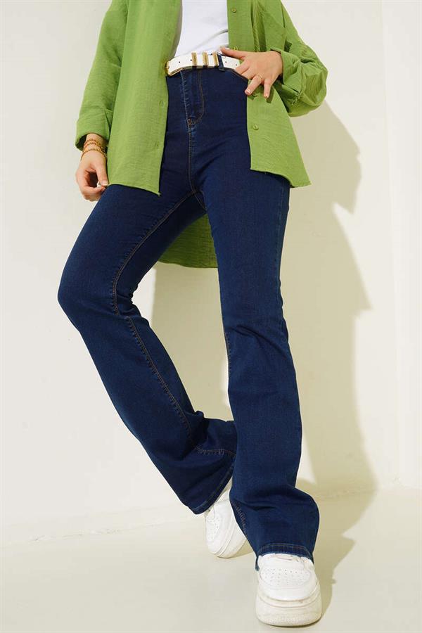 Pocket Embroidered Spanish Trousers Jeans