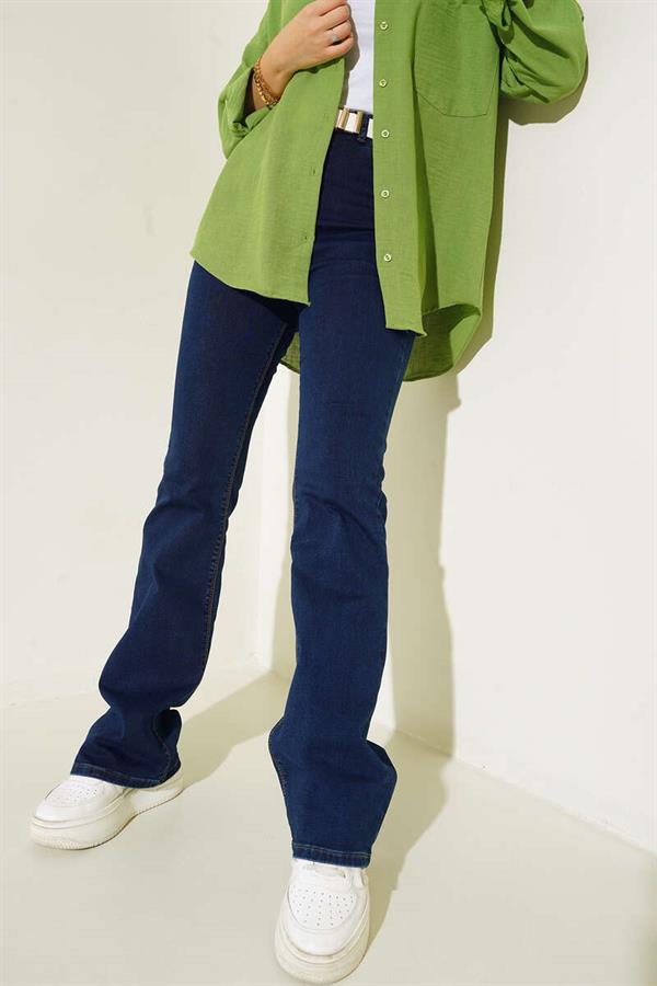 Pocket Embroidered Spanish Trousers Jeans