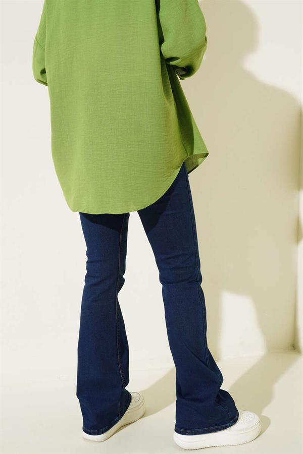 Pocket Embroidered Spanish Trousers Jeans