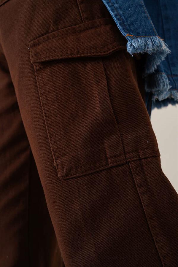 Pocket Cargo Trousers Chestnut