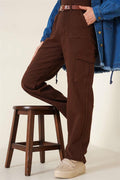 Pocket Cargo Trousers Chestnut