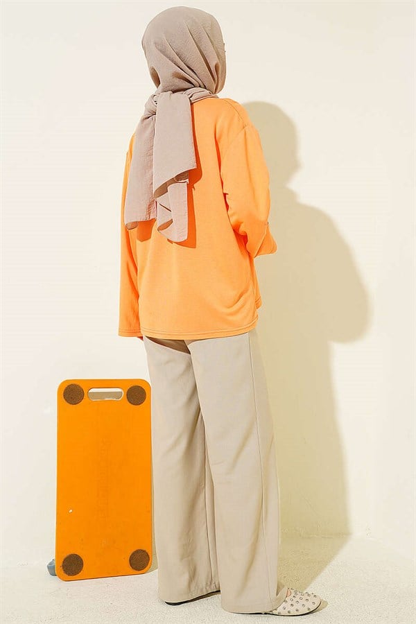 Floral Embroidered Loisha Blouse Orange