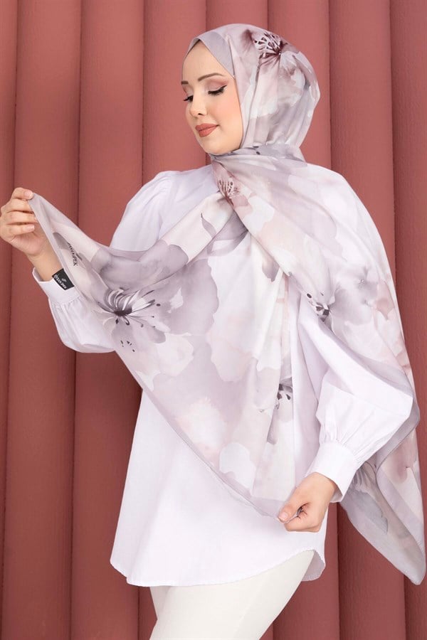 Flower Motif Shawl Series Stone
