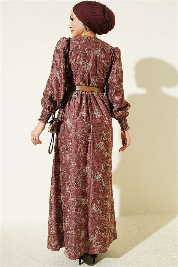 Floral Embroidered Gipeli Dress, Rose Pink