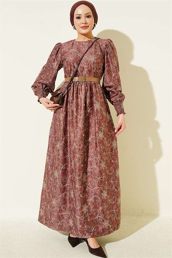Floral Embroidered Gipeli Dress, Rose Pink