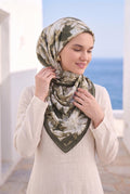 Floral Scarf Series Khaki