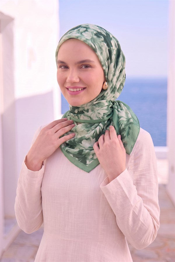 Floral Scarf Series Mint