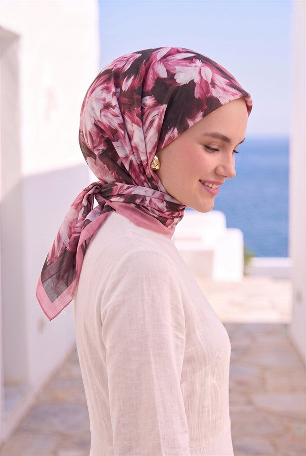 Floral Scarf Series Pink