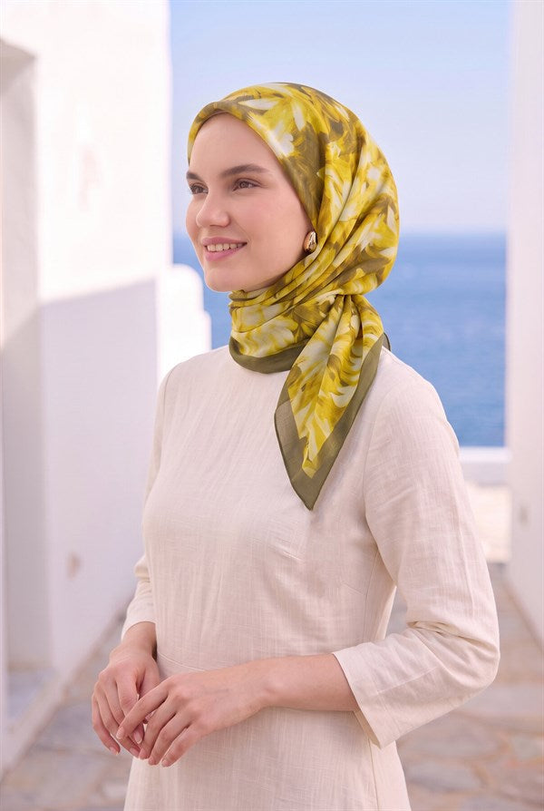 Floral Scarf Series Yellow