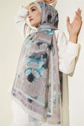 Shawl Stone with Floral Stripe Transition Detail