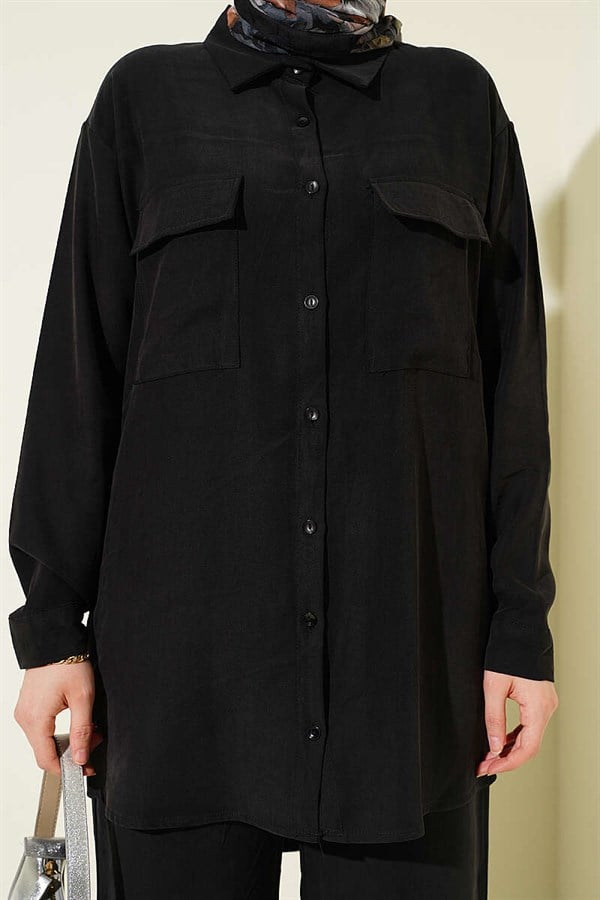 Double Pocket Basic 2 Piece Set Black