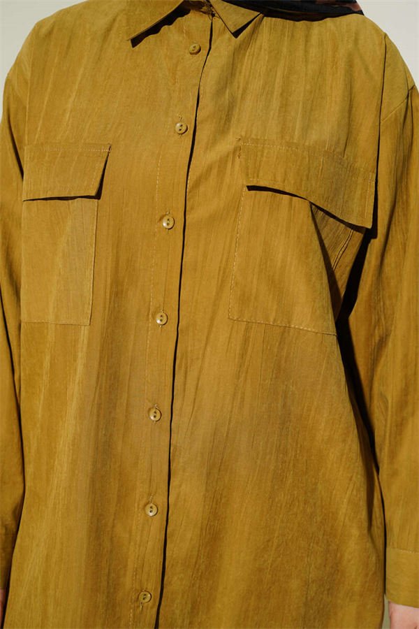 Modal 2 Piece Set with Double Breast Pockets, Olive Green
