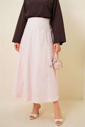 Pink Skirt with Zippered Waistband