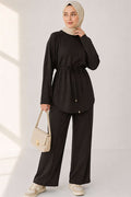 Loysha 2 Piece Set with Rope Belt, Coffee