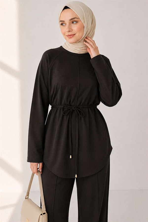 Loysha 2 Piece Set with Rope Belt, Coffee