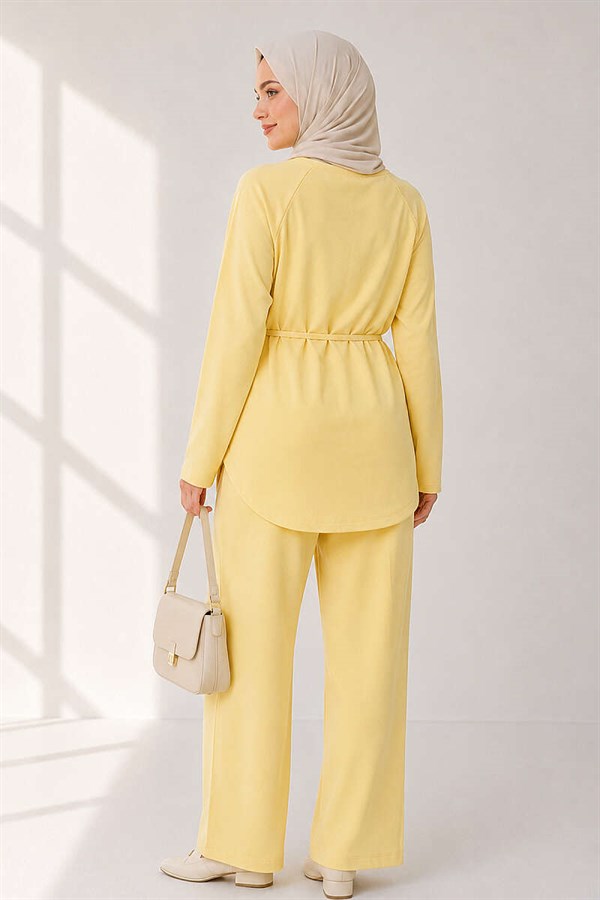 Loysha 2 Piece Set with Rope Belt, Yellow