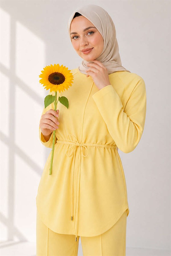 Loysha 2 Piece Set with Rope Belt, Yellow