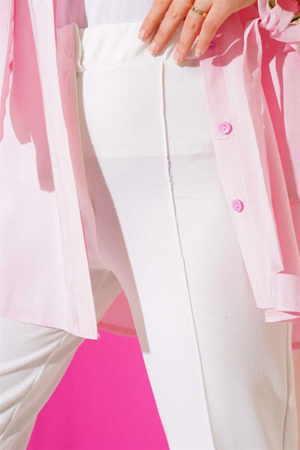 Chimali Palazzo Pants White