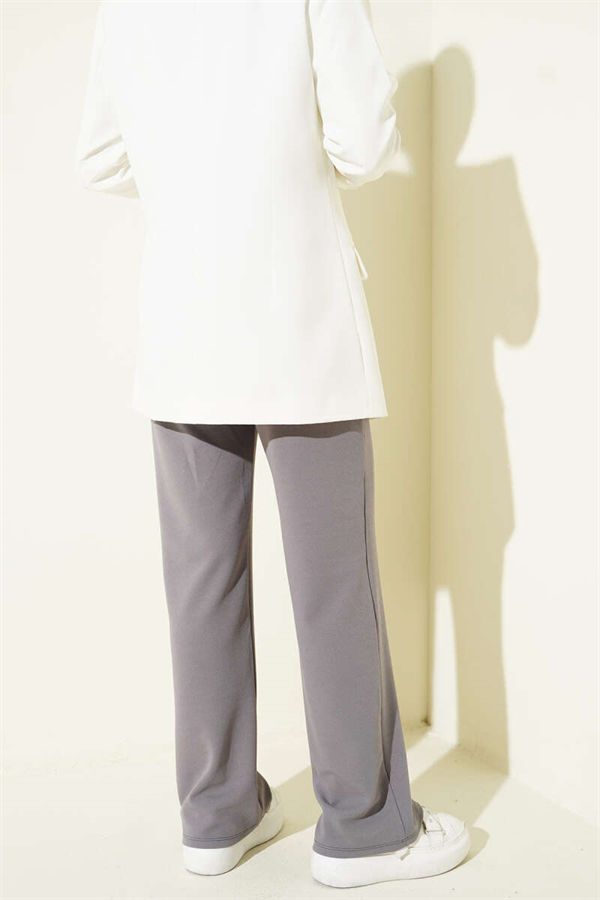Velcro Palazzo Trousers, Slate Grey