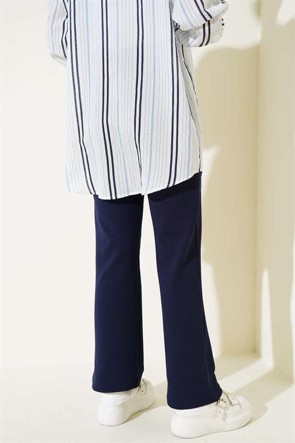Velcro Palazzo Pants Navy Blue