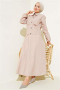 Snap Skirted Parachute 2 Piece Set Latte