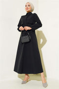 Snap Skirted Parachute 2 Piece Set Black