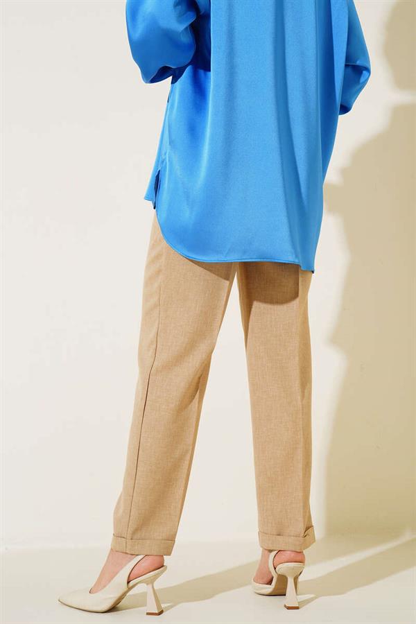 Dabıl Skinny Leg Linen Trousers