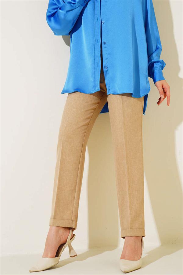 Dabıl Skinny Leg Linen Trousers