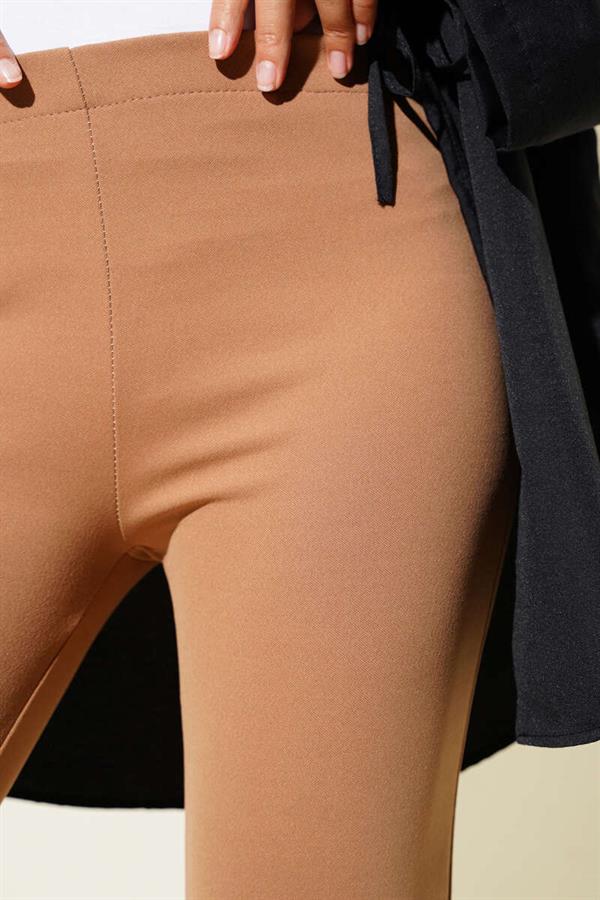 Dabıl Bell-bottomed Trousers Camel