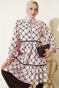Belmando Tunic with Lace Details, Pink