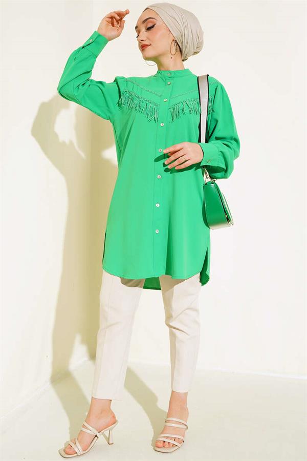 Lace Tassel Shirt Benetton