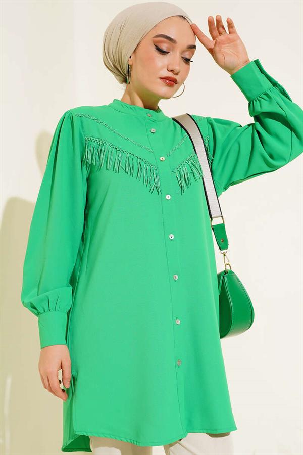 Lace Tassel Shirt Benetton