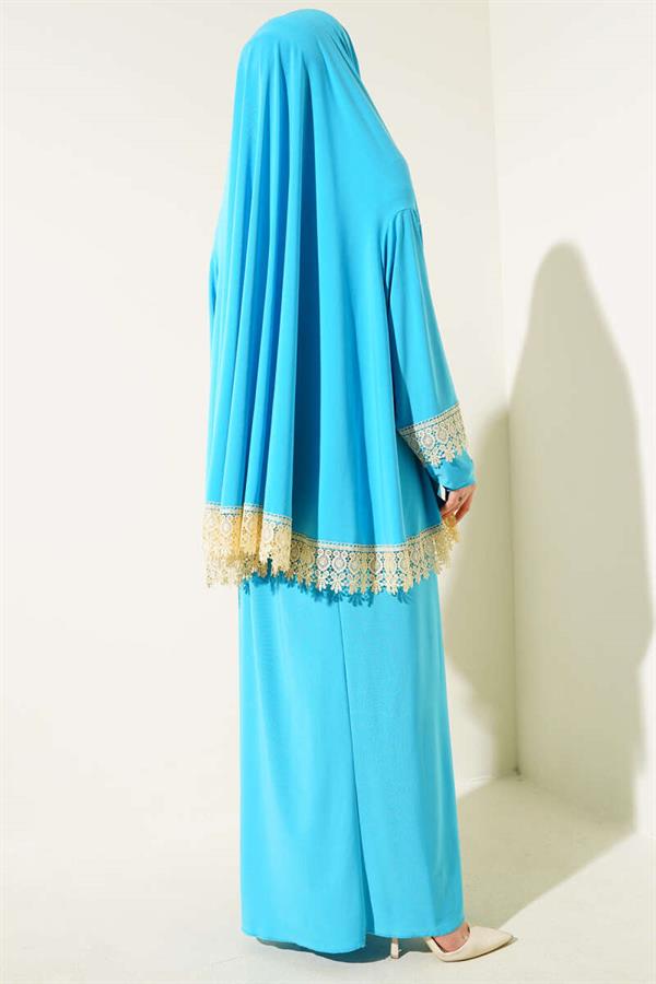 Lace Prayer Set Turquoise