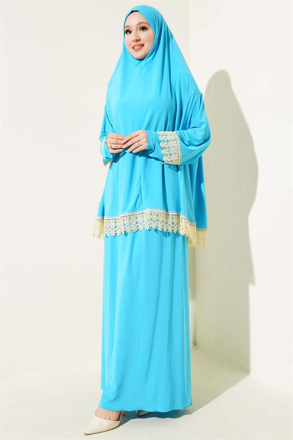 Lace Prayer Set Turquoise