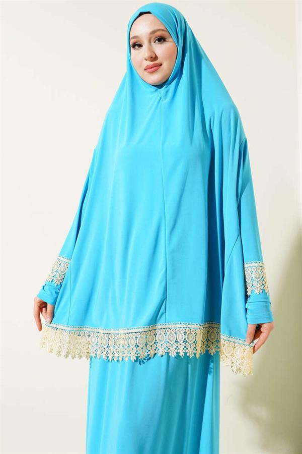 Lace Prayer Set Turquoise
